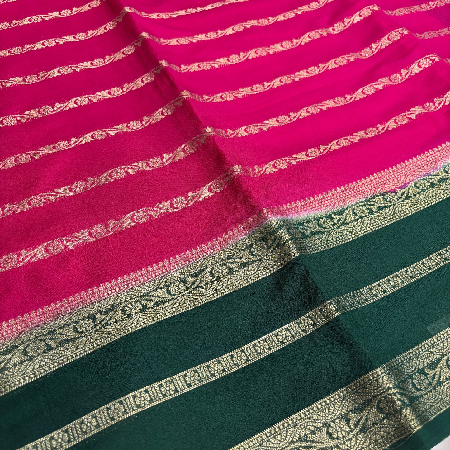 Premium Semi Crepe Silk Saree for Women | Elegant Contrast Design with Matching Blouse Piece | Office, Festive & Party Wear | Radha By Rapid Rashmi