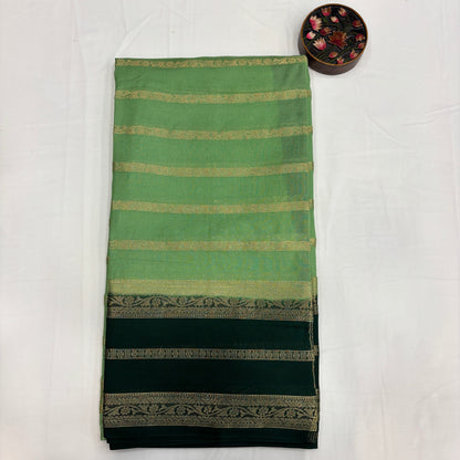 Premium Semi Crepe Silk Saree for Women | Elegant Contrast Design with Matching Blouse Piece | Office, Festive & Party Wear | Radha By Rapid Rashmi