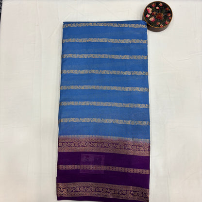 Premium Semi Crepe Silk Saree for Women | Elegant Contrast Design with Matching Blouse Piece | Office, Festive & Party Wear | Radha By Rapid Rashmi