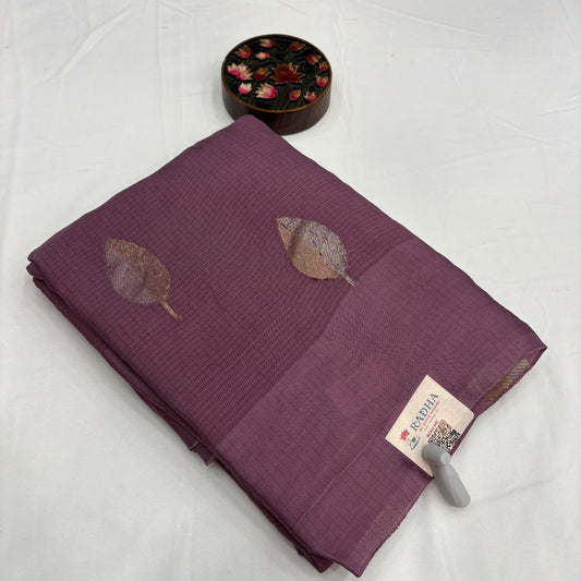 Premium Manipuri Silver Jari Saree for Women | Self Weave with Multicolour Leaf Design & Grand Rich Pallu | Luxury Festive & Wedding Collection | Radha By Rapid Rashmi