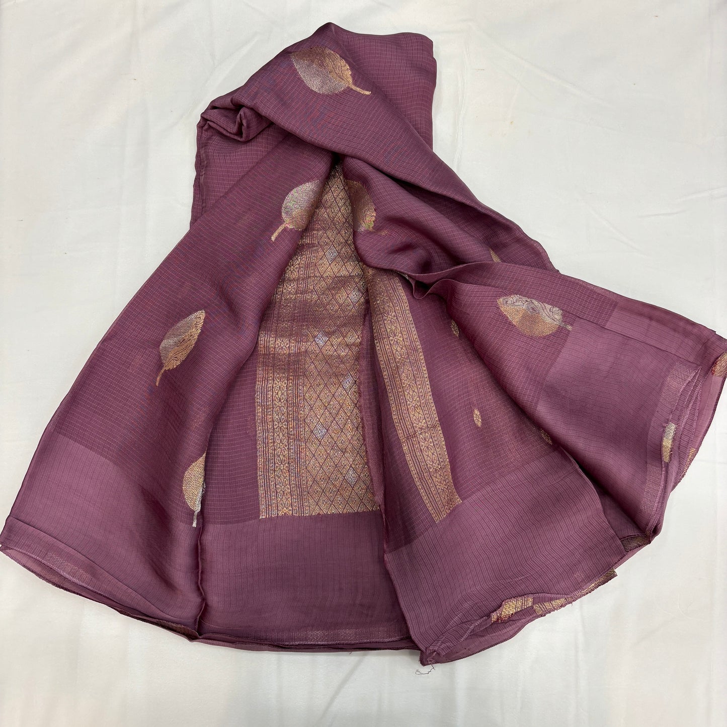 Premium Manipuri Silver Jari Saree for Women | Self Weave with Multicolour Leaf Design & Grand Rich Pallu | Luxury Festive & Wedding Collection | Radha By Rapid Rashmi