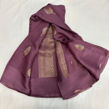 Premium Manipuri Silver Jari Saree for Women | Self Weave with Multicolour Leaf Design & Grand Rich Pallu | Luxury Festive & Wedding Collection | Radha By Rapid Rashmi