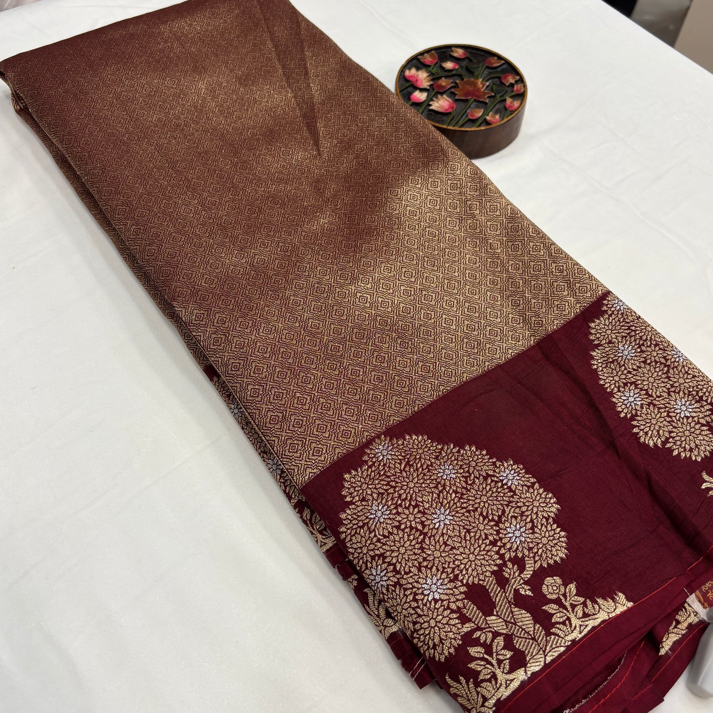 Premium Banarasi Munga Silk Saree for Women | Rich Gold Zari Body with Designer Pallu | Luxury Wedding & Bridal Collection | Radha By Rapid Rashmi