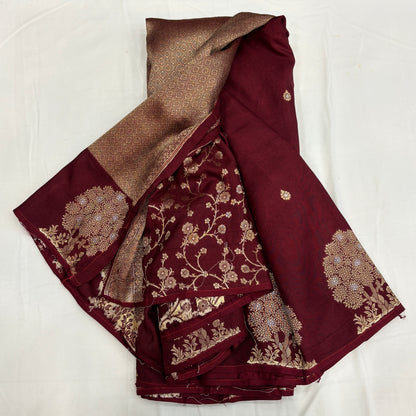 Premium Banarasi Munga Silk Saree for Women | Rich Gold Zari Body with Designer Pallu | Luxury Wedding & Bridal Collection | Radha By Rapid Rashmi