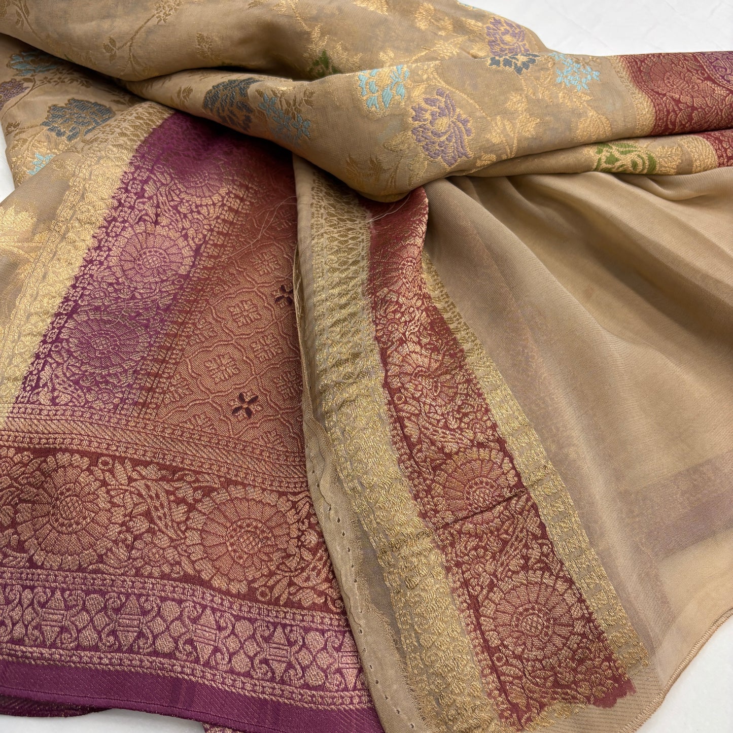Premium Viscose Georgette Saree for Women | Elegant Floral Design with Rich Designer Pallu | Luxury Wedding, Festive & Reception Wear | Radha By Rapid Rashmi