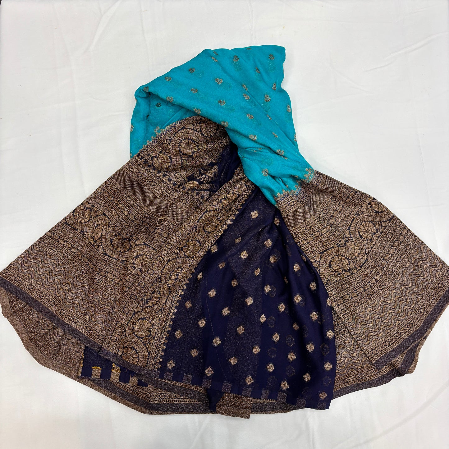 Premium Georgette Saree for Women | Rich Pallu with Grand Border & Elegant Butta Design | Wedding, Reception & Festive Wear | Radha By Rapid Rashmi