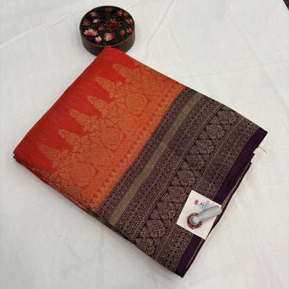 Premium Viscose Silk Saree for Women | Grand Zari Border, Rich Pallu & Elegant Line Design | Wedding, Festive & Party Wear | Radha By Rapid Rashmi