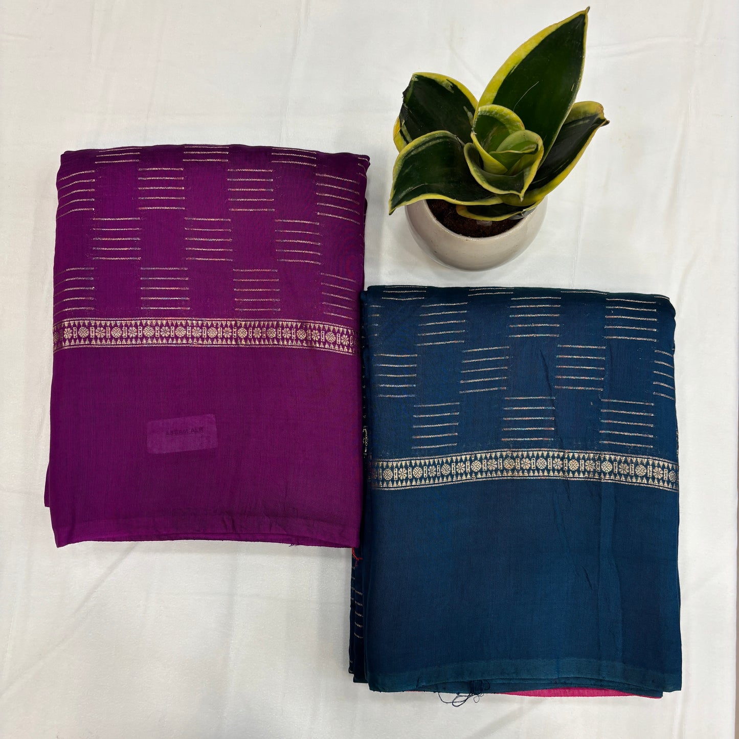 Premium Semi Crepe Self Saree for Women | Elegant Borderless Design | Lightweight Festive, Office & Party Wear | Radha By Rapid Rashmi