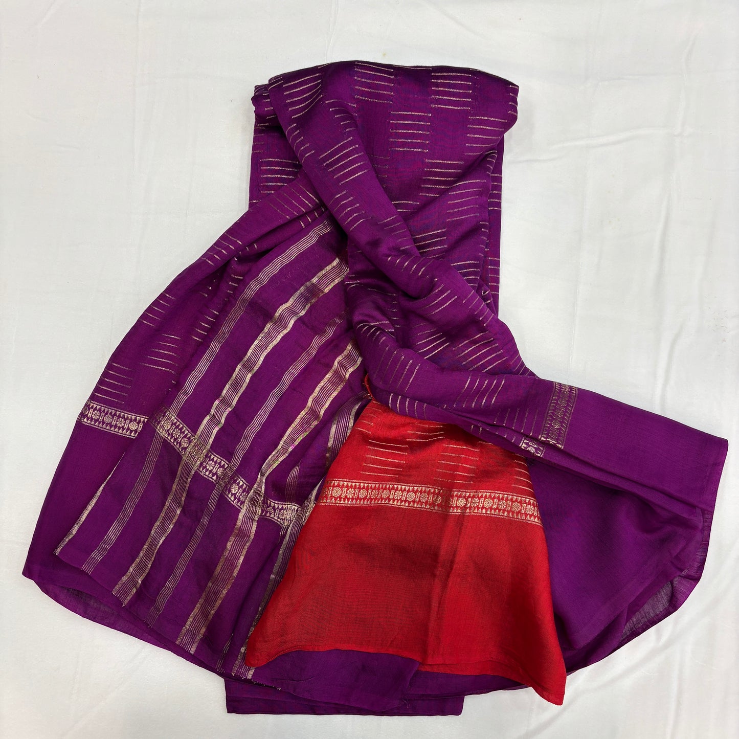 Premium Semi Crepe Self Saree for Women | Elegant Borderless Design | Lightweight Festive, Office & Party Wear | Radha By Rapid Rashmi