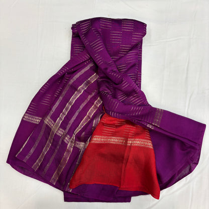 Premium Semi Crepe Self Saree for Women | Elegant Borderless Design | Lightweight Festive, Office & Party Wear | Radha By Rapid Rashmi