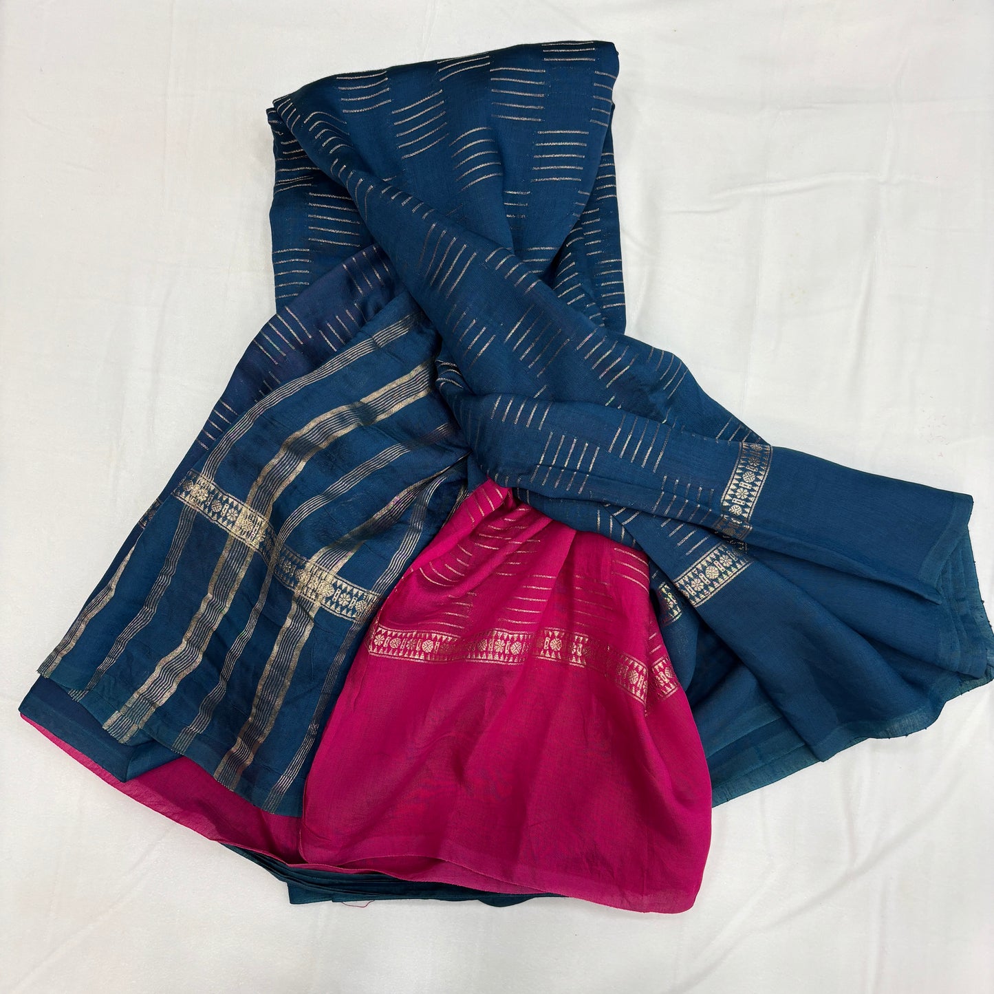 Premium Semi Crepe Self Saree for Women | Elegant Borderless Design | Lightweight Festive, Office & Party Wear | Radha By Rapid Rashmi