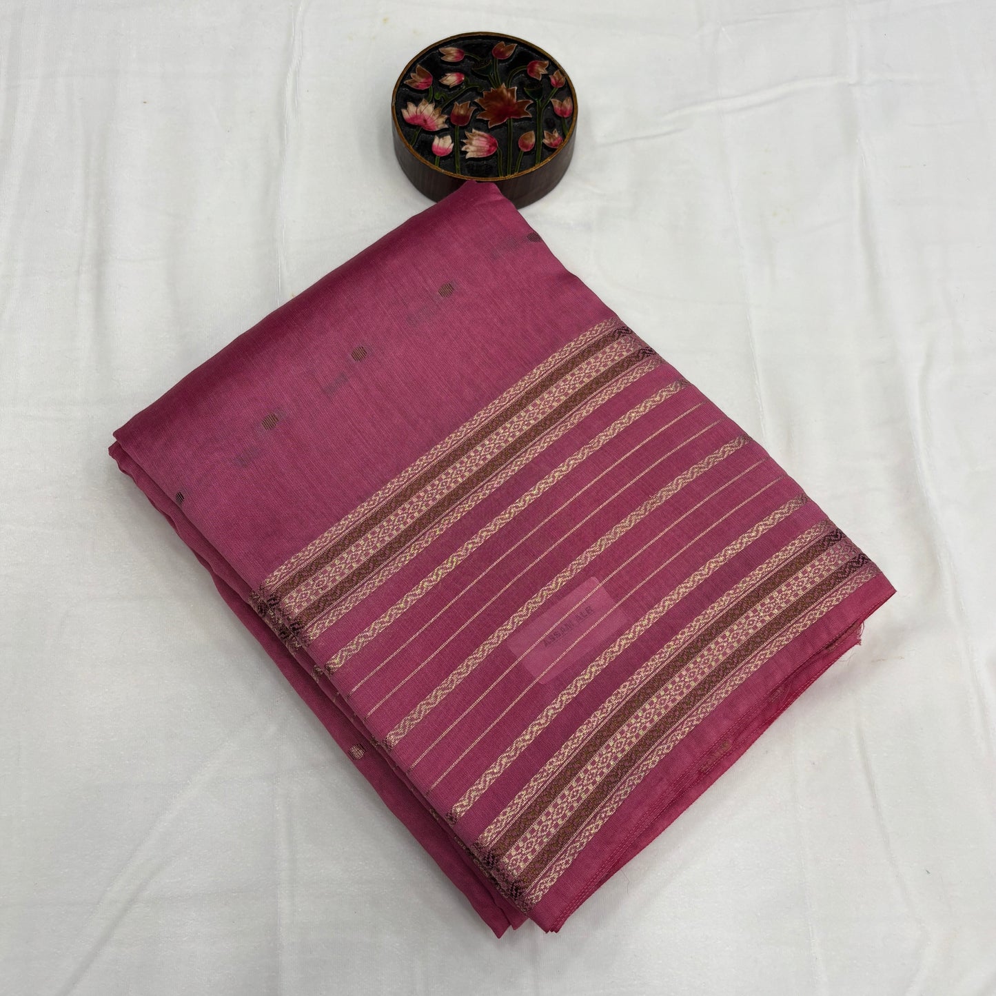 Premium Semi Crepe Saree for Women | Plain Body with Small Butta & Grand Border | Elegant Wedding, Festive & Traditional Wear | Radha By Rapid Rashmi
