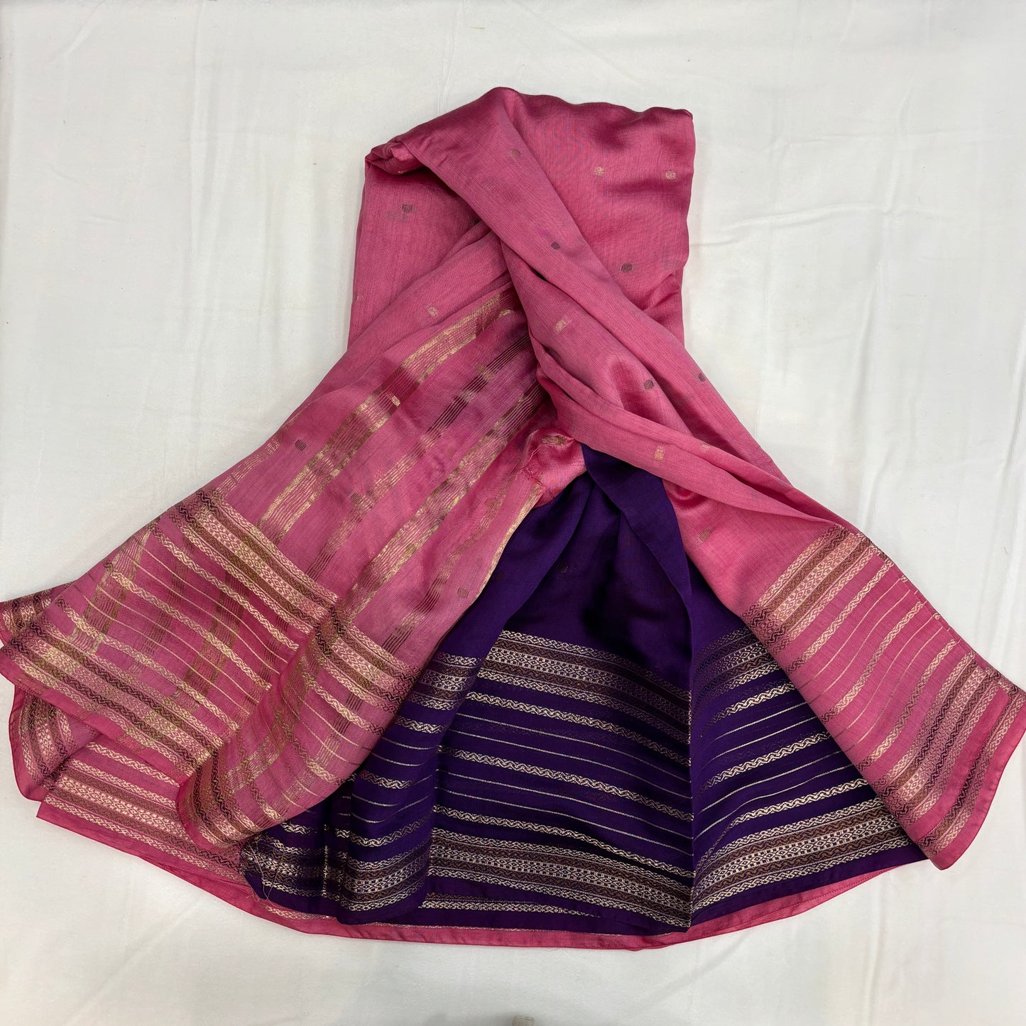 Premium Semi Crepe Saree for Women | Plain Body with Small Butta & Grand Border | Elegant Wedding, Festive & Traditional Wear | Radha By Rapid Rashmi