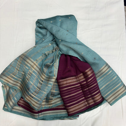 Premium Semi Crepe Saree for Women | Plain Body with Small Butta & Grand Border | Elegant Wedding, Festive & Traditional Wear | Radha By Rapid Rashmi