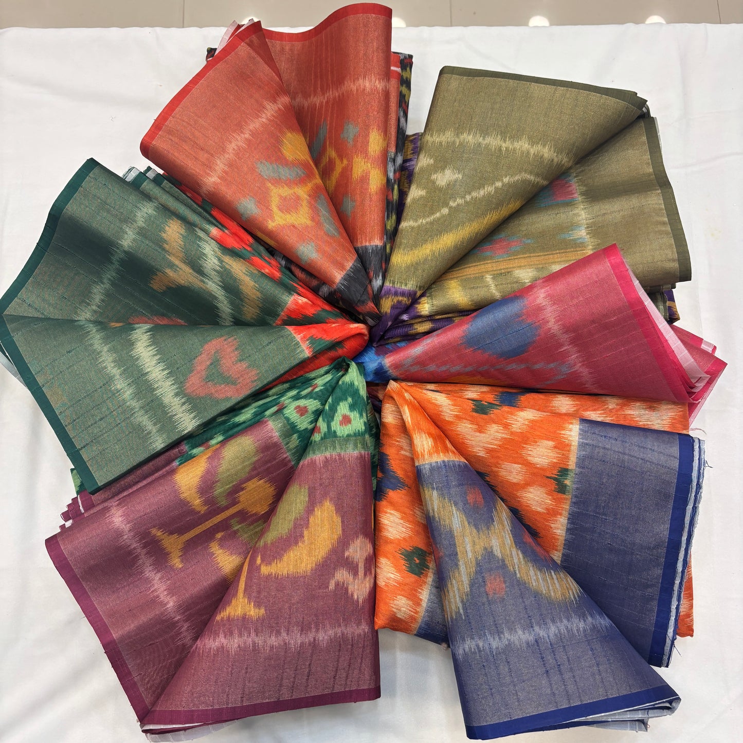 Premium Pochampally Semi Silk Saree with Traditional Handloom Ikat Patterns | Elegant Festive, Office & Ethnic Wear Saree for Women