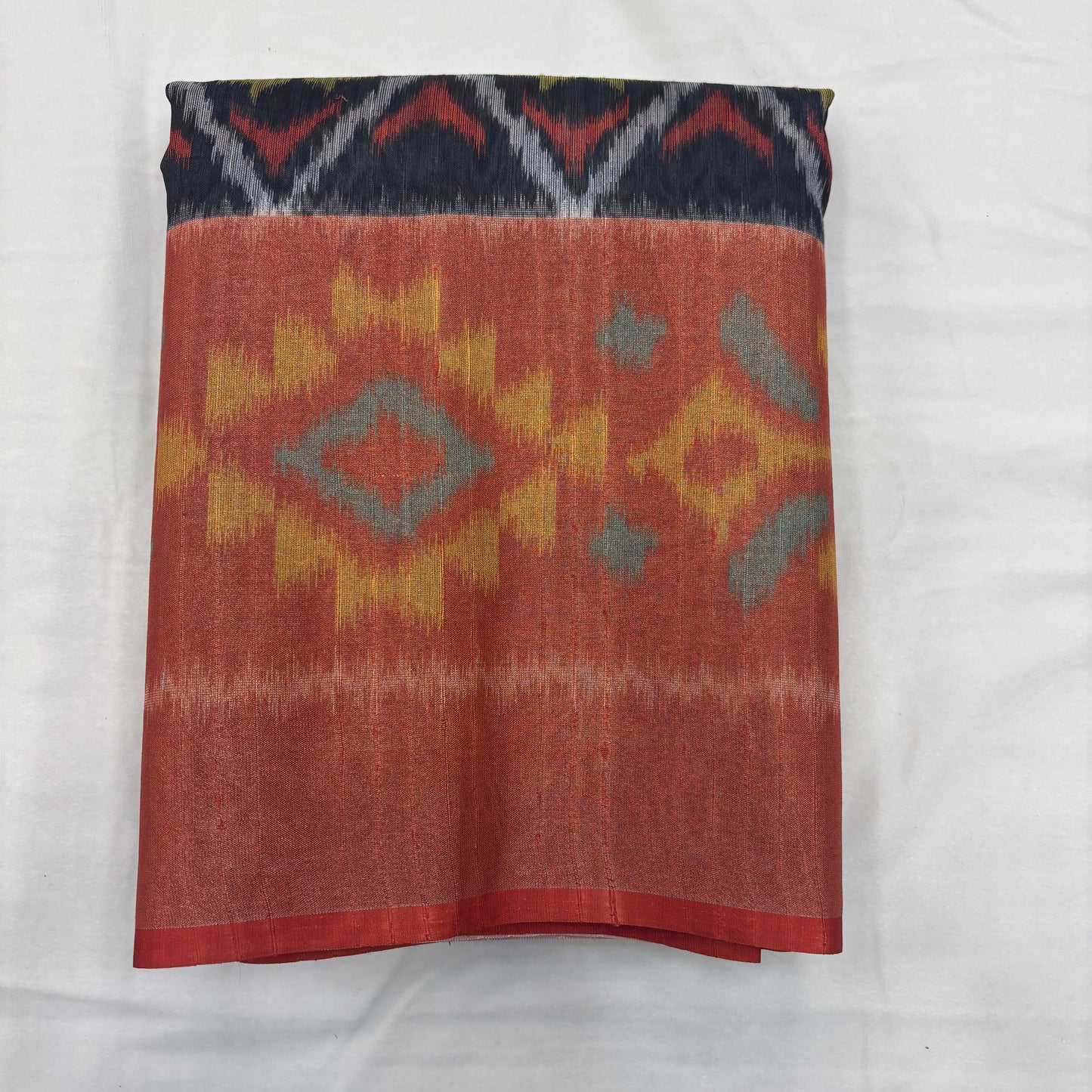 Premium Pochampally Semi Silk Saree with Traditional Handloom Ikat Patterns | Elegant Festive, Office & Ethnic Wear Saree for Women