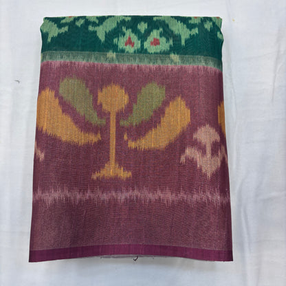 Premium Pochampally Semi Silk Saree with Traditional Handloom Ikat Patterns | Elegant Festive, Office & Ethnic Wear Saree for Women