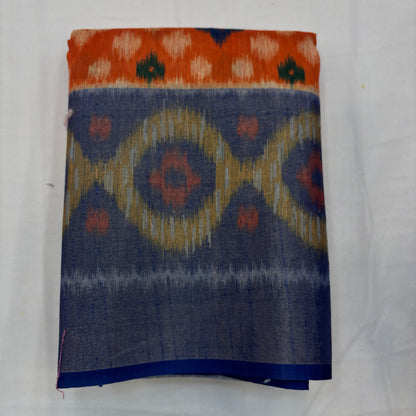 Premium Pochampally Semi Silk Saree with Traditional Handloom Ikat Patterns | Elegant Festive, Office & Ethnic Wear Saree for Women