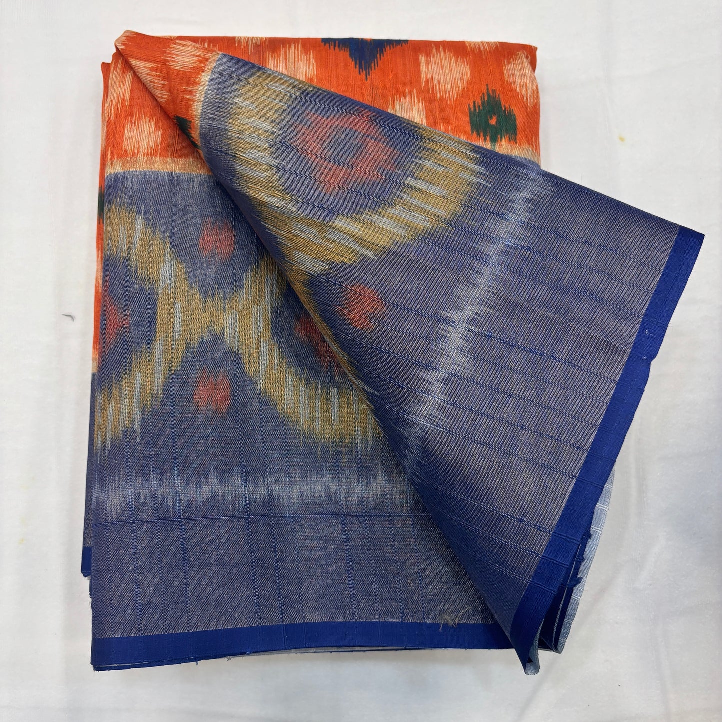 Premium Pochampally Semi Silk Saree with Traditional Handloom Ikat Patterns | Elegant Festive, Office & Ethnic Wear Saree for Women