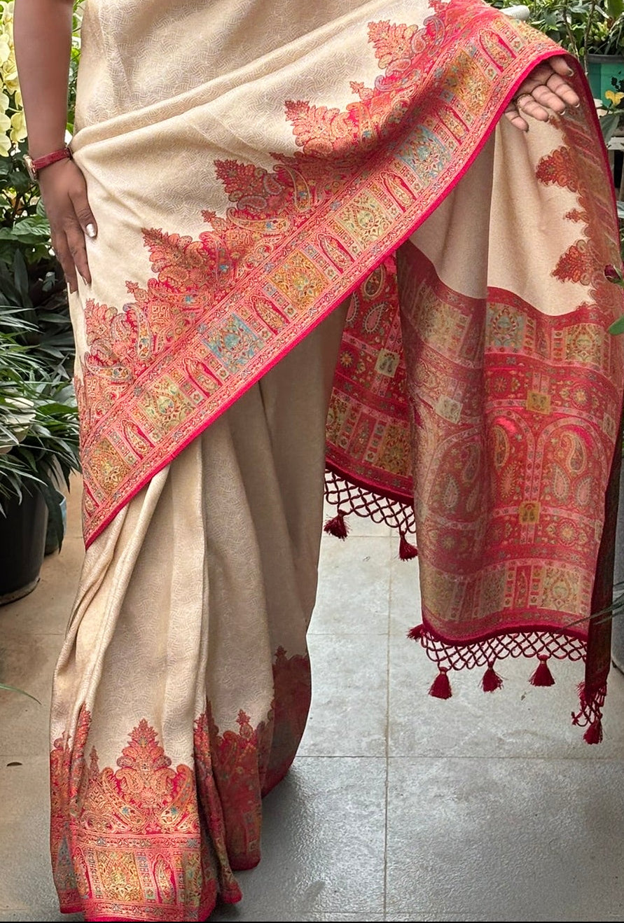 Pure Pashmina Saree(Code PP-01)