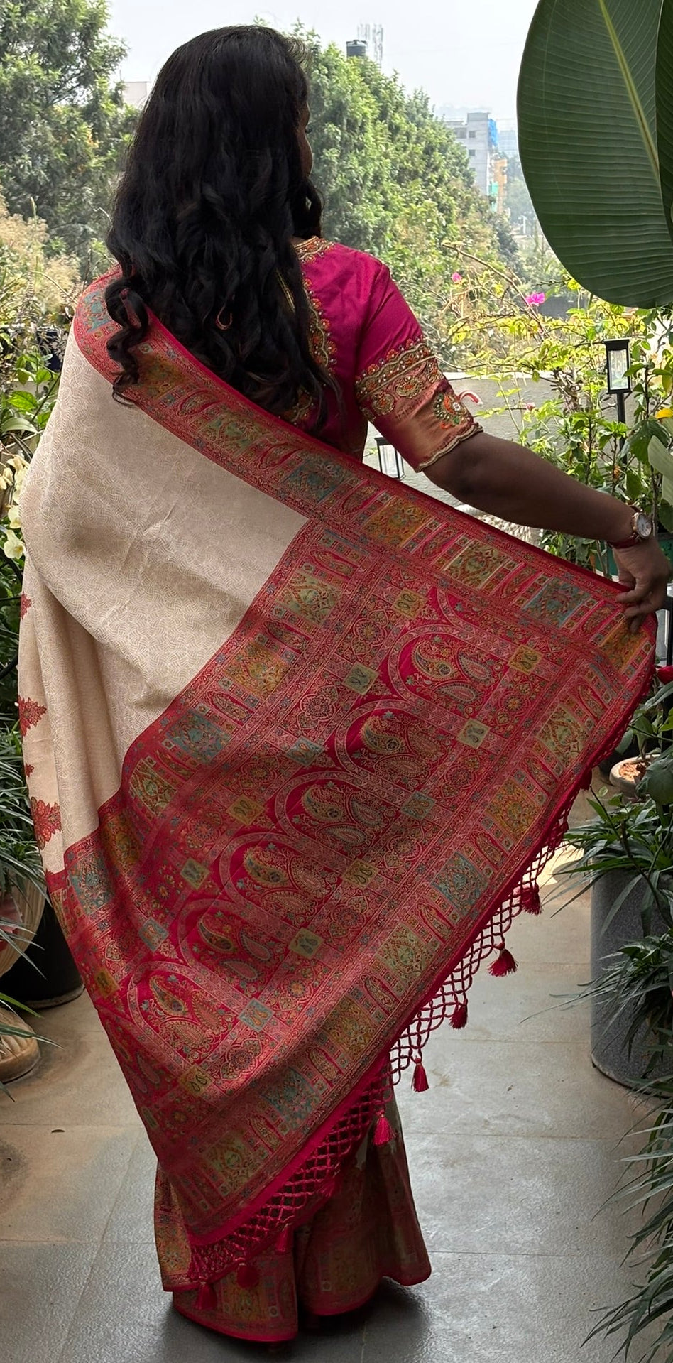 Pure Pashmina Saree(Code PP-01)