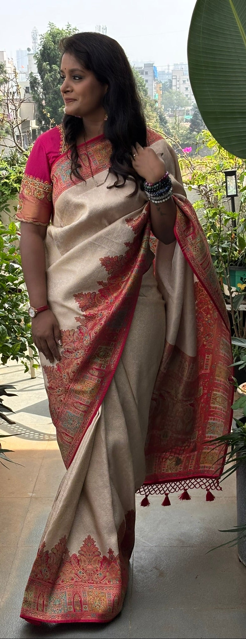 Pure Pashmina Saree(Code PP-01)