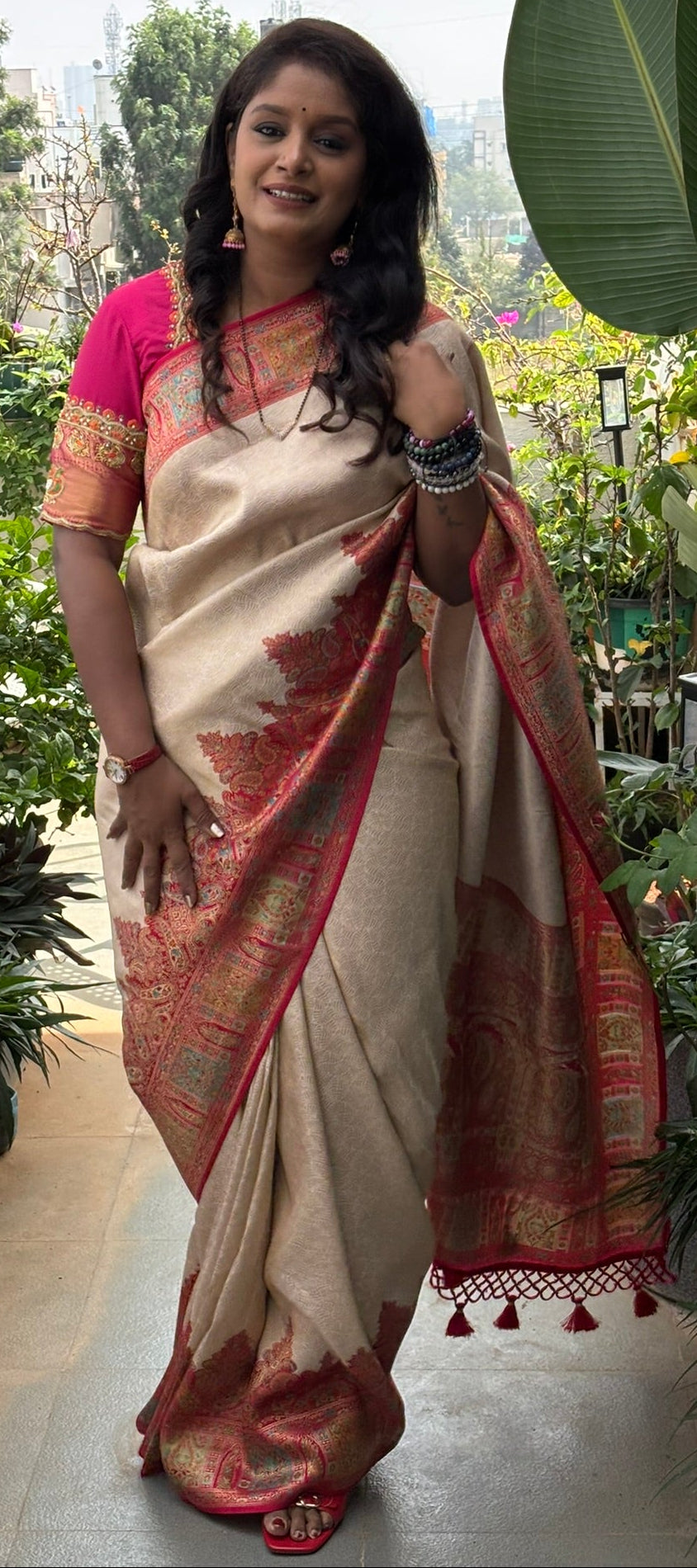 Pure Pashmina Saree(Code PP-01)