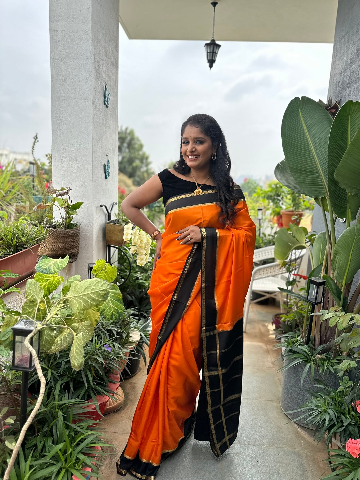 Pure Mysore Crepe Saree – 80 GSM (Code PMC-07)