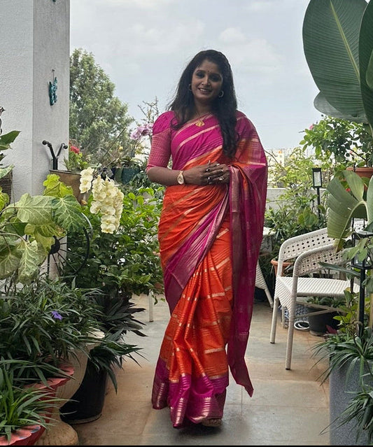 Mysore Binny Crepe Saree(Code SS-05)