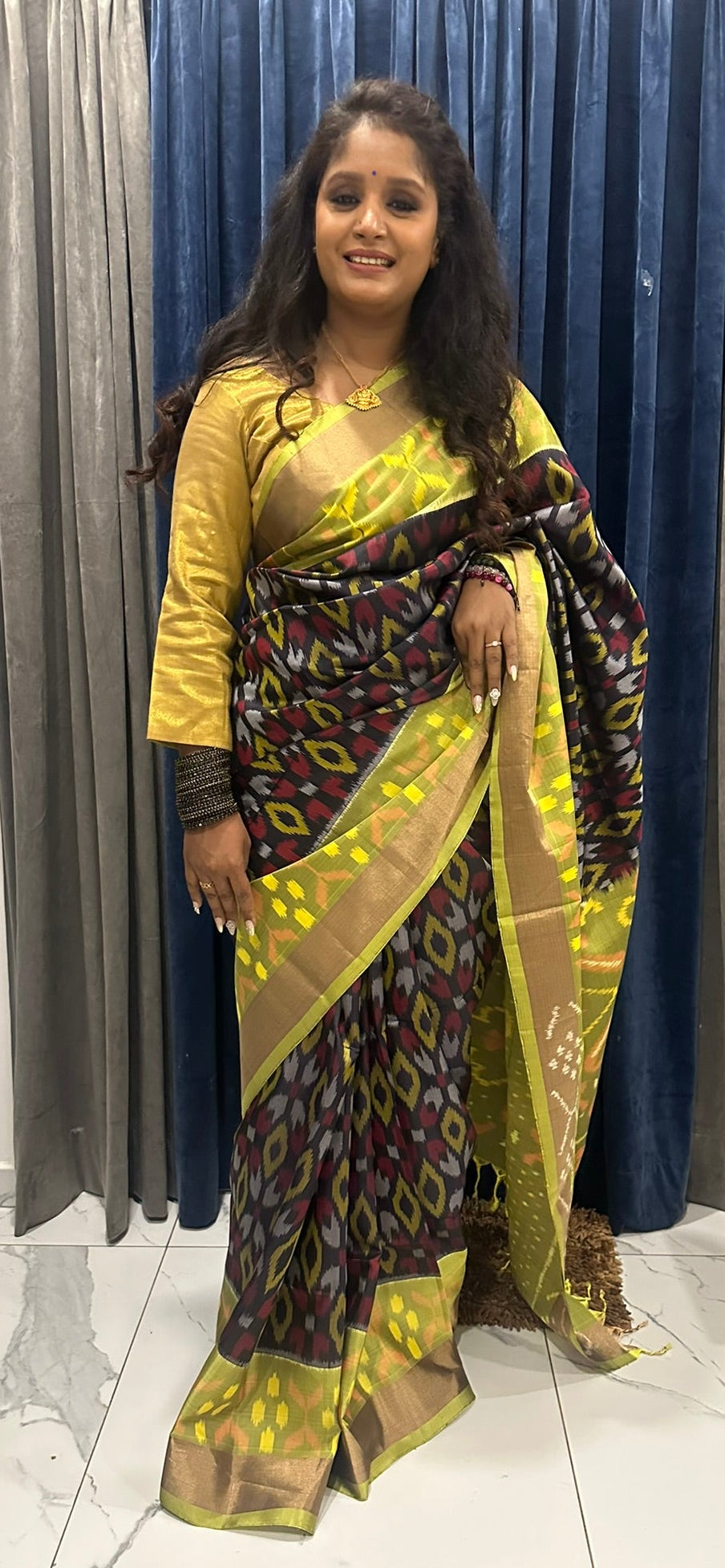 Pochampally Pure Silk Saree(Code PPP-01)