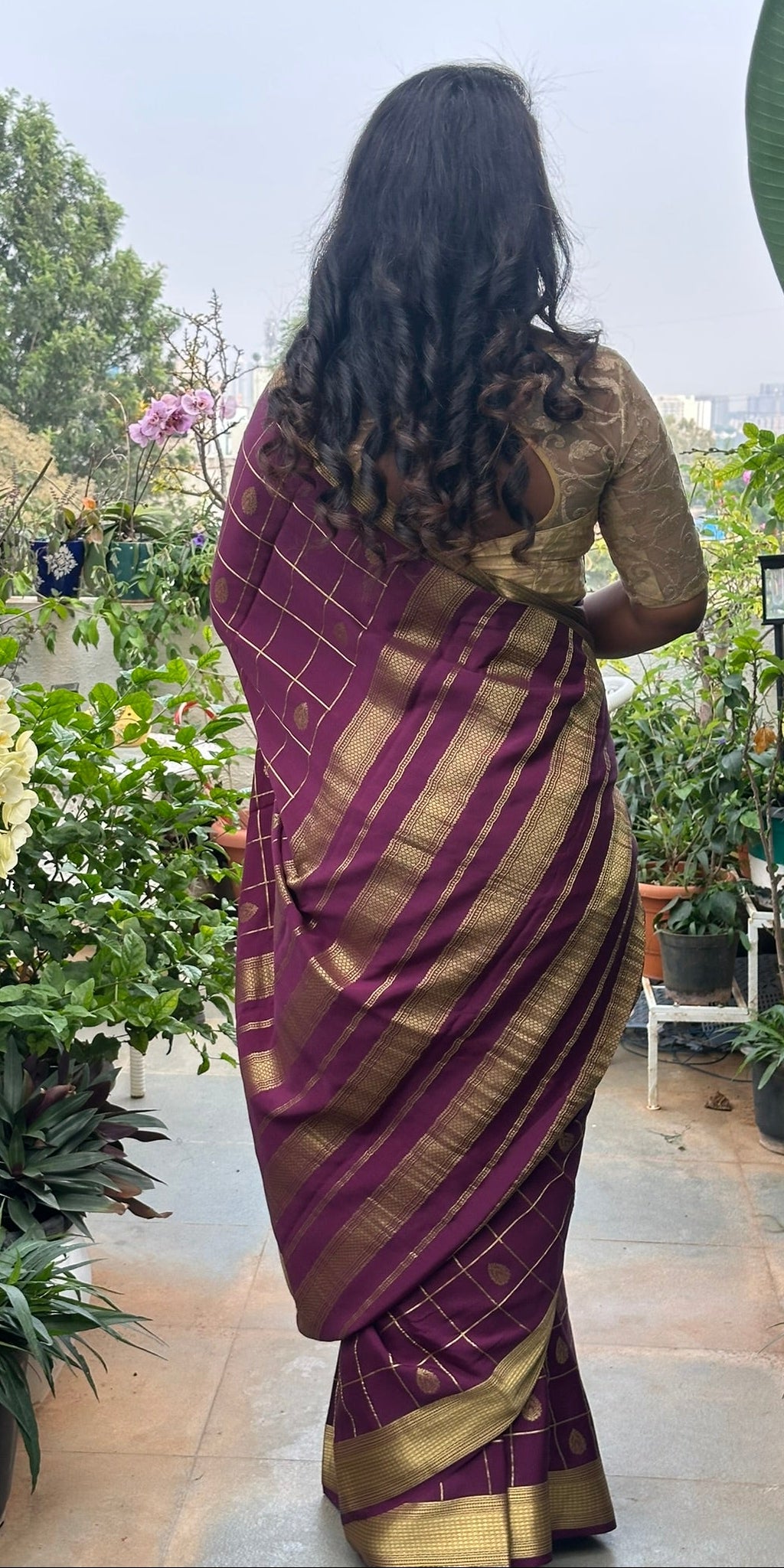 Pure Mysore Crepe Saree – 120 GSM(Code PMC-05)