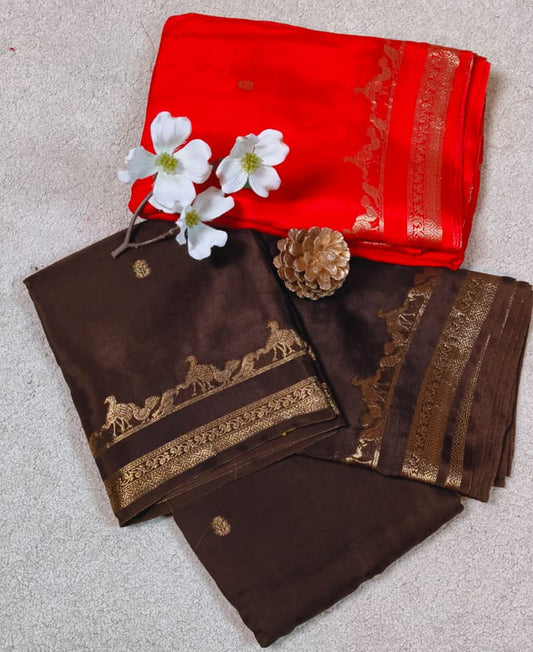 Pure Viscose Border Saree (Code SS-08)