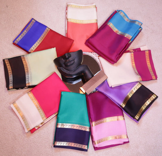 Pure Mysore Crepe Saree(Code MSC P-01)