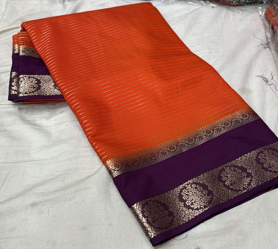 Mysore Binny Crepe Saree(Code SS-02)