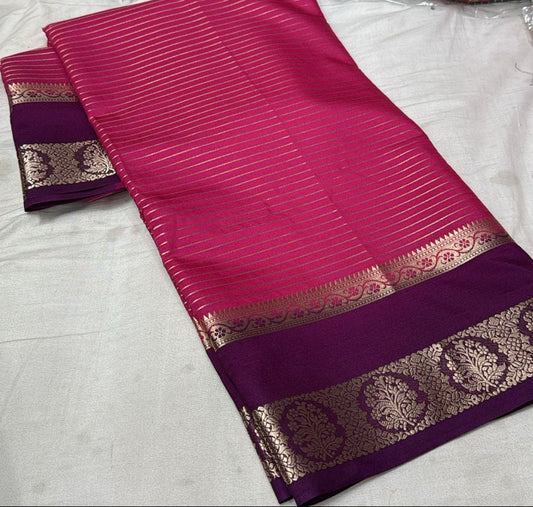 Mysore Binny Crepe Saree(Code SS-03)