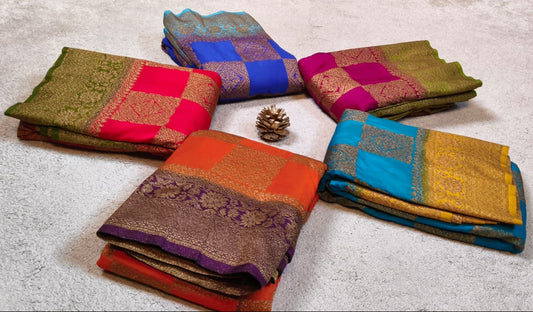 BJB Banarasi Silk Saree(Code BS-02)