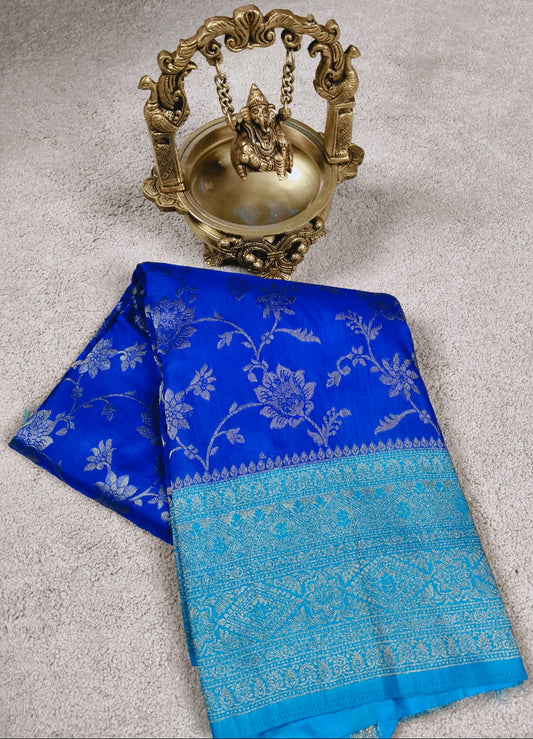 Flower BB  Banarasi Silk Saree (Code BS-01)