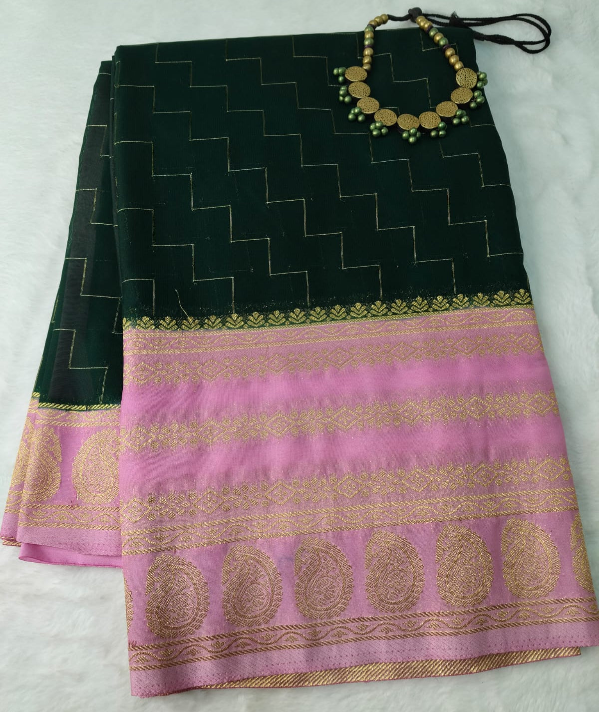 Chiffon Semi Crepe Saree(Code CFN-01)