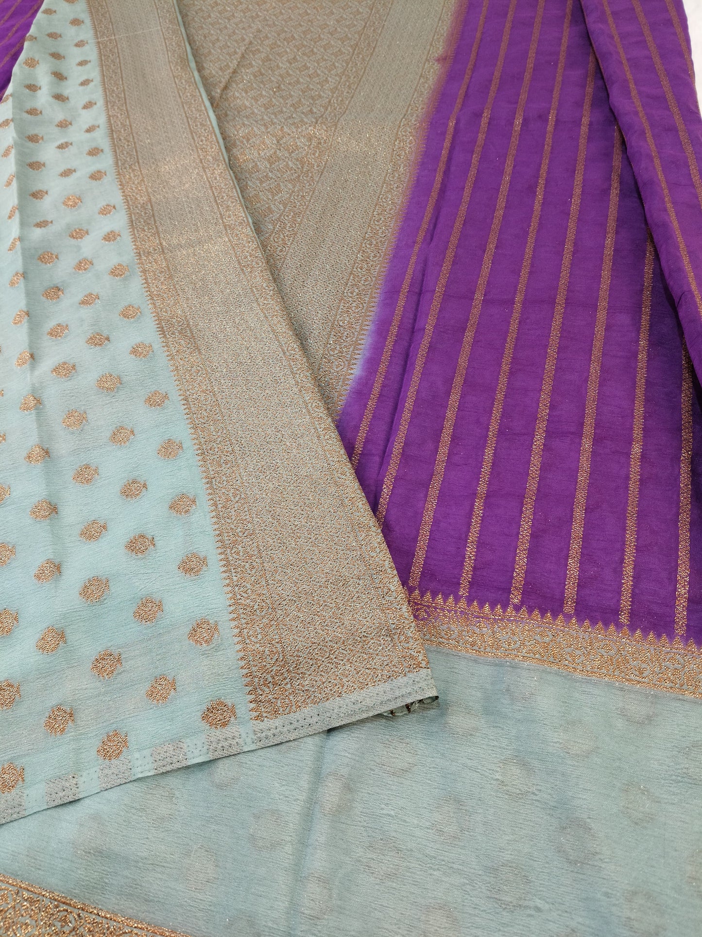Wrinkle Premium Banarasi Saree(Code WKC-01)