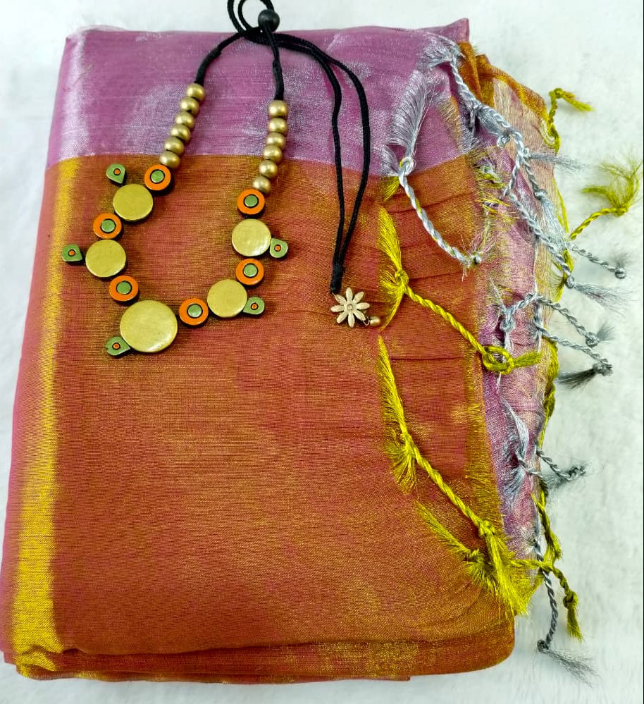 Raga Tissue Saree(Code RT-01)