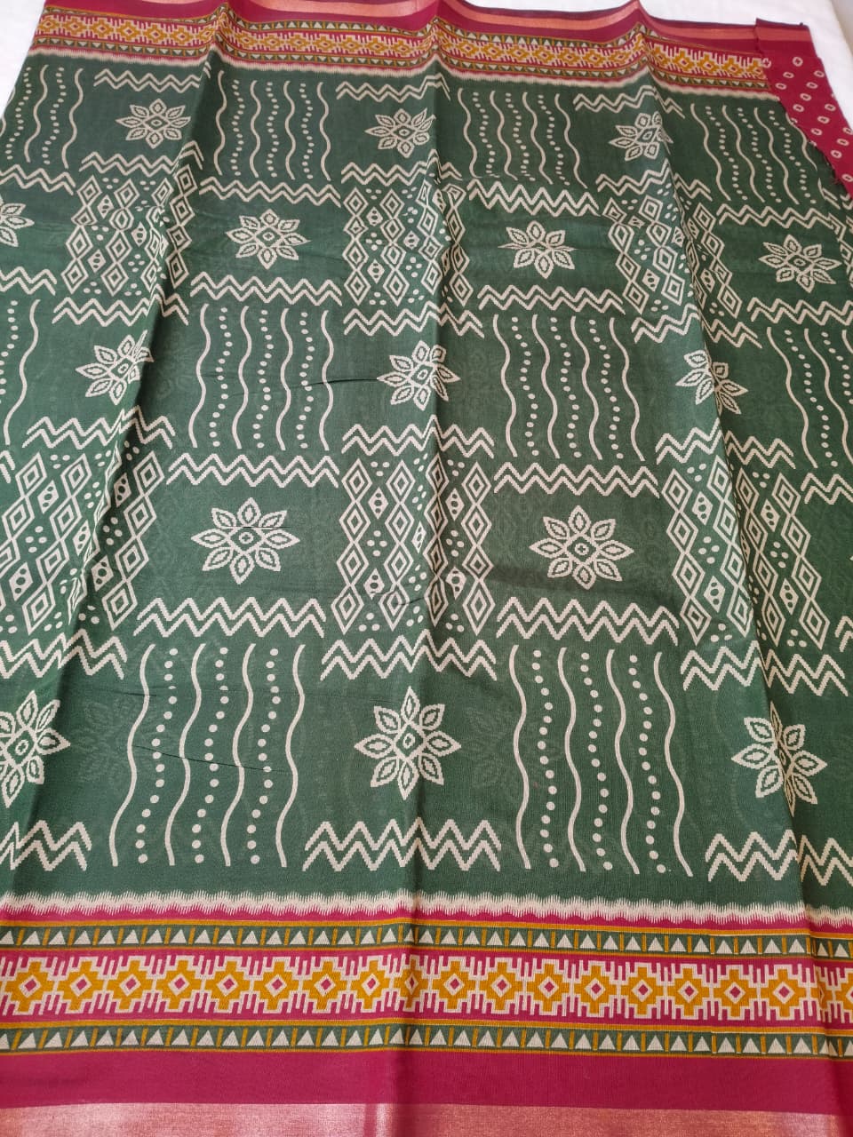 Mul Cotton Rangoli Prints Saree(Code MC-05)