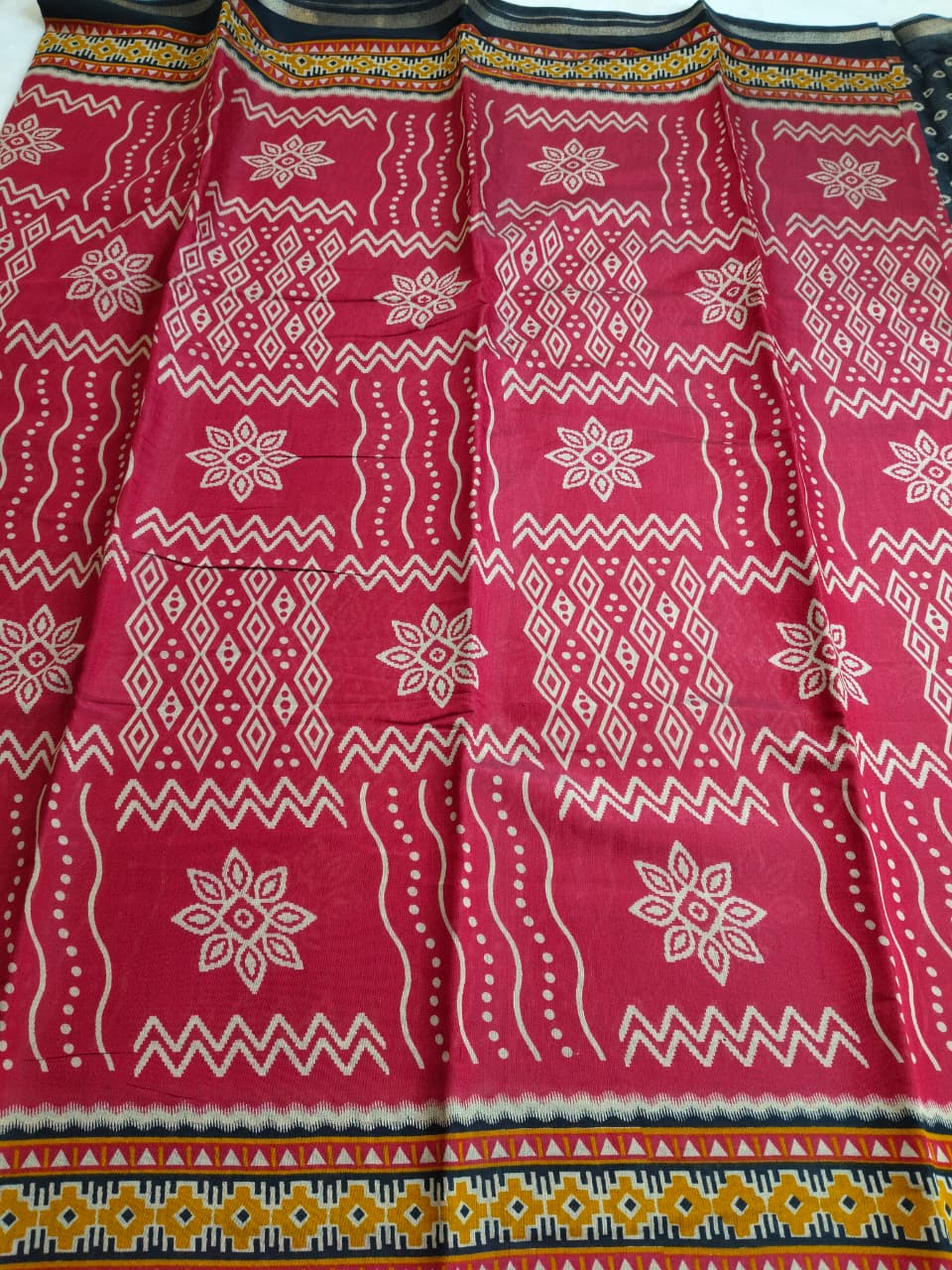 Mul Cotton Rangoli Prints Saree(Code MC-05)