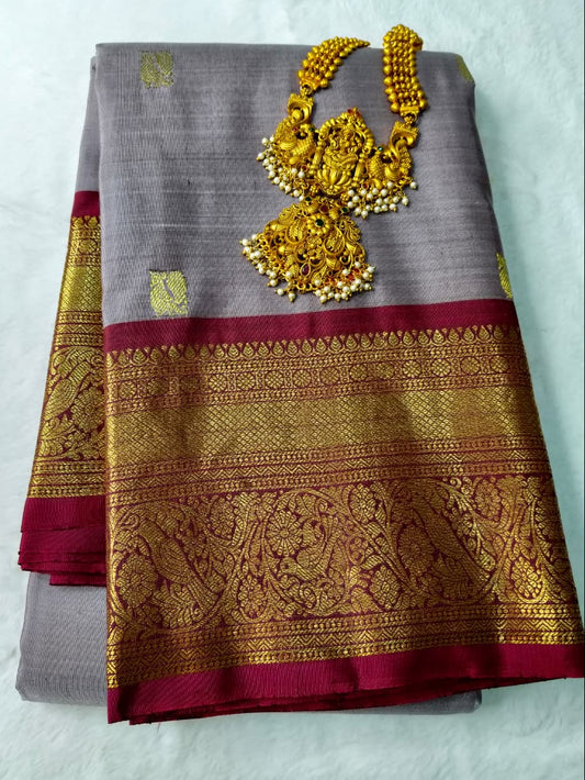 MOLAKALMURU PURE EQUAL BORDER BUTTA SILK (Code - MMP-10)