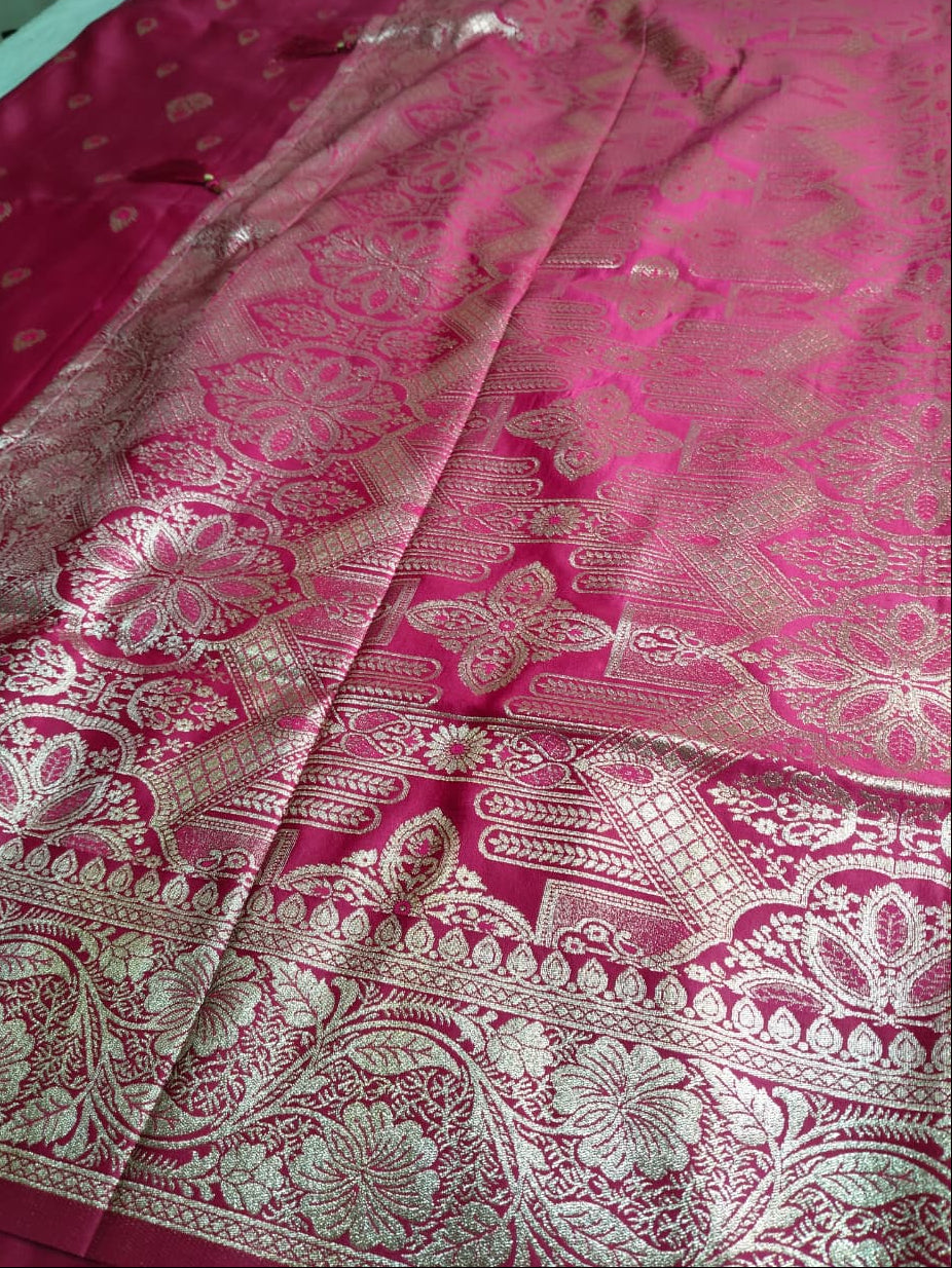 Banarasi Mushroo Silk Saree(Code PS-02)