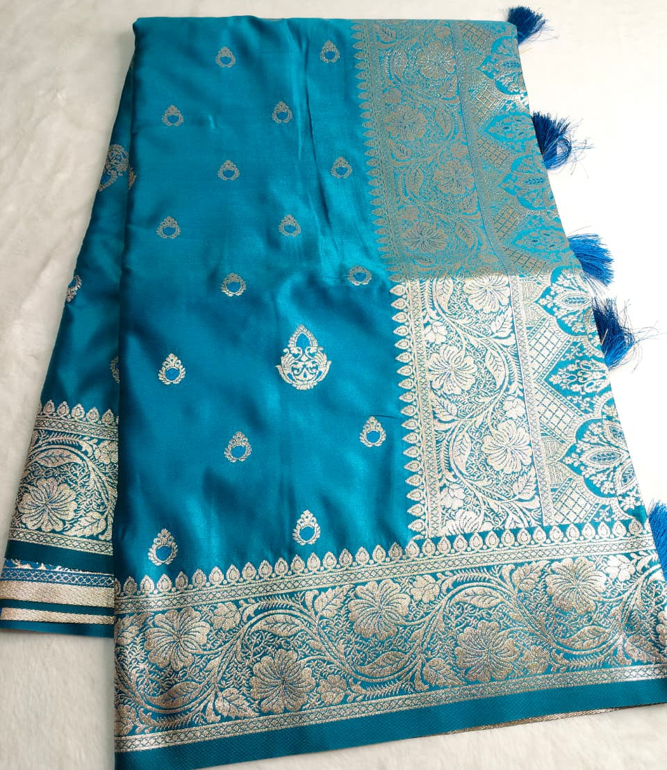 Banarasi Mushroo Silk Saree(Code PS-02)