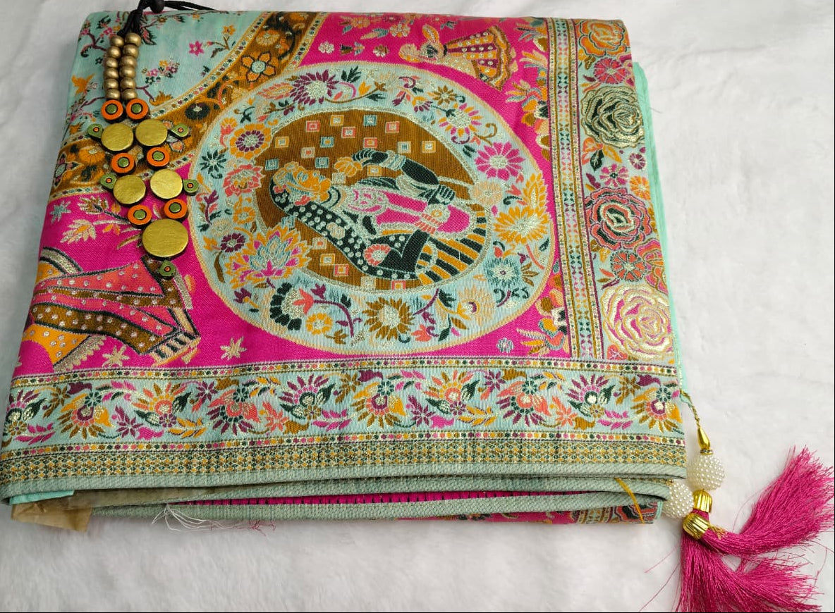 Premium Pashmina Weave Saree(Code PS-01)