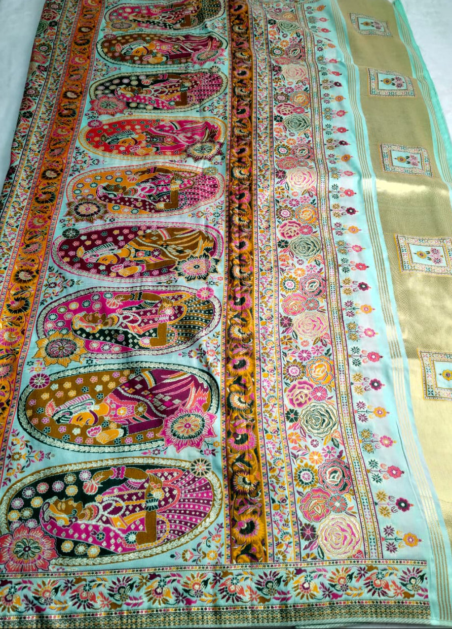 Premium Pashmina Weave Saree(Code PS-01)