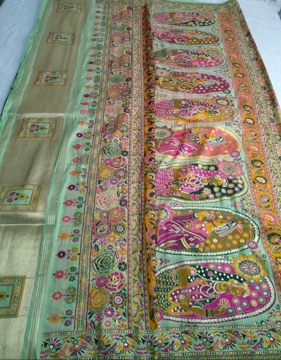 Premium Pashmina Weave Saree(Code PS-01)