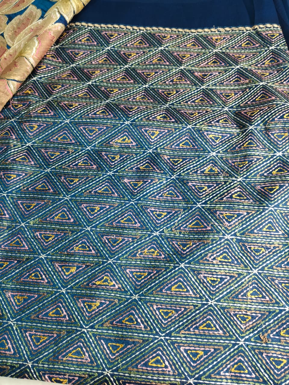 Pure Tissue Organza Saree With Meenakari Resham Floral Pallu Work & Peeta Border(Code FTS-02)