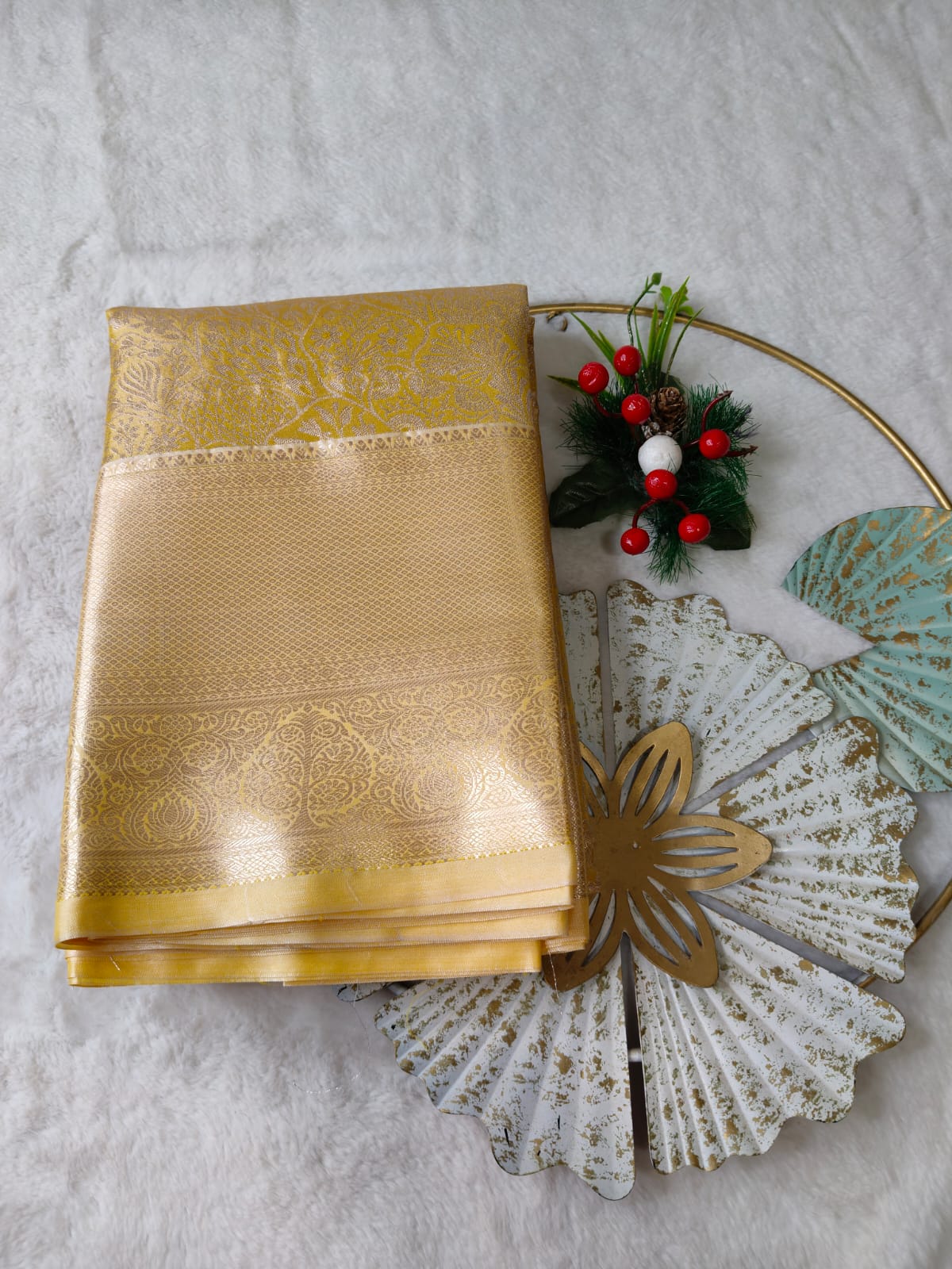 Elegant Bridal Tissue Saree with Rich Zari Weave-BT-02